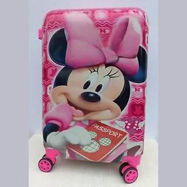 Rančevi, torbe i koferi: Dečji kofer na točkiće – Minnie Mouse motiv - Dimenzije: kabinski — 14