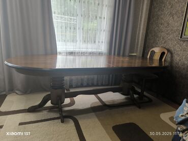 туникафон бишкек цена: Зал үчүн үстөл, Колдонулган, Бүктөө, Oval, Жыгач