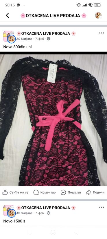 kraljevsko plave haljine: Moda One size, color - Pink, Cocktail, Other sleeves