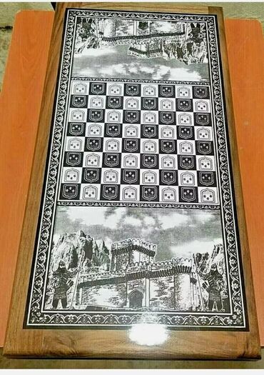 Nərdlər: Nərd taxta Köhnə Bakı və YeniBakı rəsmli 🔱Nərdlər 🪵 🔹️Laklı🖌 -da lalafo.az — 9 Nərdlər: Nərd taxta Köhnə Bakı və YeniBakı rəsmli 🔱Nərdlər 🪵 🔹️Laklı🖌 — 9