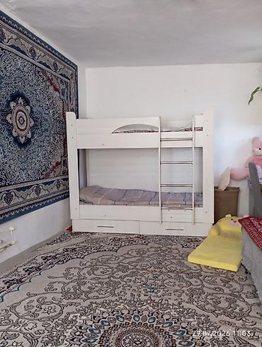 бушный спалный: Двухъярусная детская кровать, Б/у, ЛДСП, цвет - Белый — 3