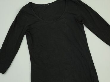 czarne bluzki z koronką plus size: Bluzka Damska, S, stan - Dobry