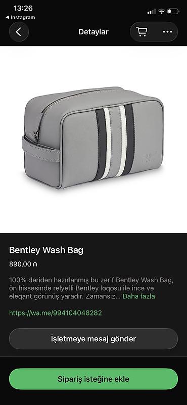 qırmızı çanta: Təcili Satılırr!!! Bentley brendli dəri çanta dəsti Real alıcıya — 4