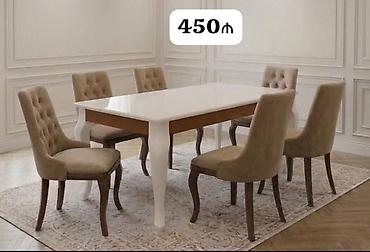 Qonaq otağı üçün, İşlənmiş, Açılan, Dördbucaq masa, 6 stul lalafo.az -da Qonaq otağı üçün, İşlənmiş, Açılan, Dördbucaq masa, 6 stul