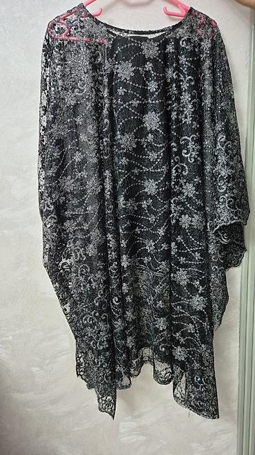 be: Qara məxməri effektli krujeva pelerin/kaftan 1dəfə geyinilib - Rəng — 1