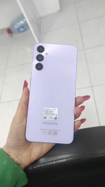 Samsung: Samsung Galaxy A05s, 128 GB, rəng - Bənövşəyi, Barmaq izi