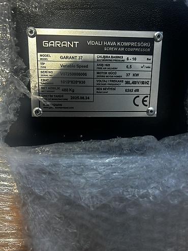 Kompressorlar: GARANT G37 Vidalı Hava Kompressoru - Model: GARANT 37 (G37) - Tip — 3