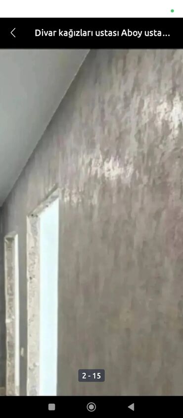 Aboy malyar ustası şpoklyovka paduqa emusiya laminat işleri görürük