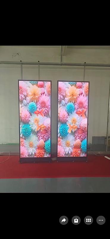 светодиодные матрицы: Светодиодный напольный экран-стойка (LED Poster) - Форм‑фактор — 2