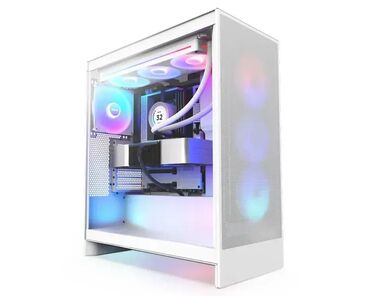 ventilatori za sobe: NZXT H7 Flow RGB – Gaming kućište (belo) 🖥️ Model: H7 Flow RGB