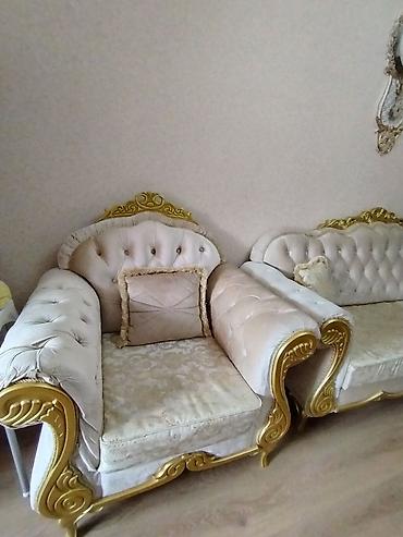 prixoji mebel 2025: Klassik üslubda dəst yumşaq mebel - Tərkib: 1 ədəd geniş divan və 2 — 3