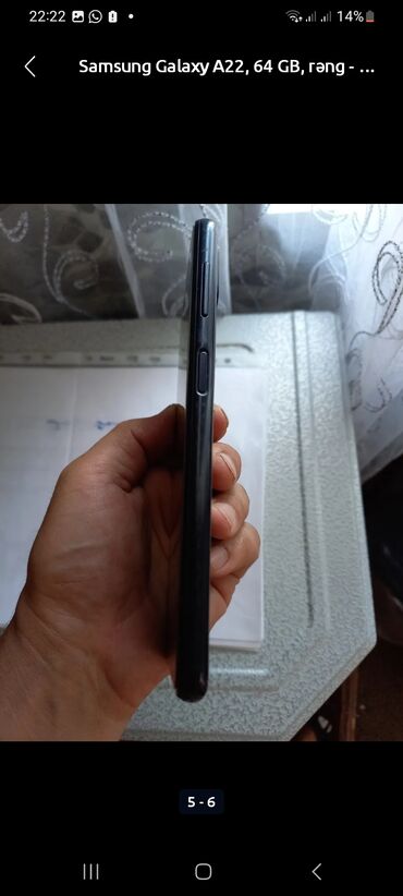 flaşh kart: Samsung Galaxy A22, 64 GB, rəng - Qara, Barmaq izi, İki sim kartlı, Face ID lalafo.az -da flaşh kart: Samsung Galaxy A22, 64 GB, rəng - Qara, Barmaq izi, İki sim kartlı, Face ID