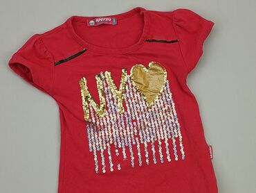 koszulka świecąca led dla dzieci: Koszulka, 7 lat, 116-122 cm, stan - Dobry