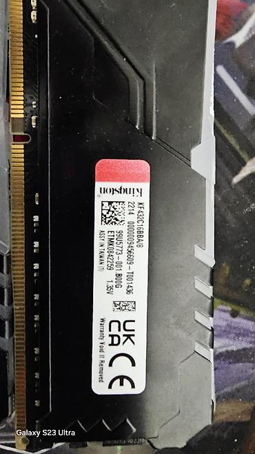 ram 32: Оперативная память (RAM) для ПК, Б/у, Kingston Fury, 16 ГБ, DDR4, 3200 МГц — 3