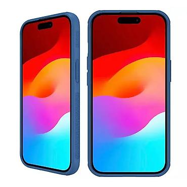 Maske i futrole za telefone: Maska Nillkin Scrub Pro za iPhone 15 Plus 6.7 plava. Nillkin Scrub Pro — 3