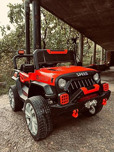 Детский мир: Uşaq üçün elektrikli “Jeep” tipli idarə olunan maşın Xüsusiyyətlər: - — 3