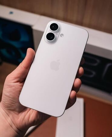 soyuducu 100: IPhone 16, 256 ГБ, Белый, Face ID
