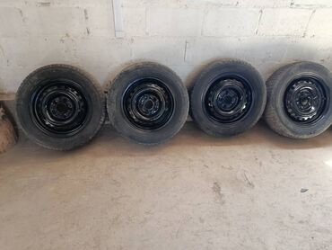 купить диски на машину бу: Колеса в сборе 195 / 65 / R 15, Всесезонная, Б/у, Комплект, Легковые, Железные, отверстий - 5