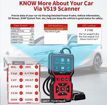 avtomobil satis saytlari: OBDII V519 Avtomobil Diaqnostika Skanneri – 2026 Newest Model, rəng — 6