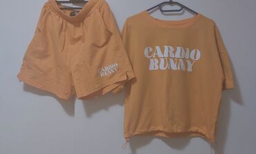 kratke majice i šortsevi za fitnes: Jednobojni, Sa ilustracijom, bоја - Narandžasta