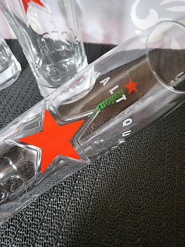 Čaše: Case nove za pivo Heineken 0,350 L . Nove case komada 6 u ceni — 12