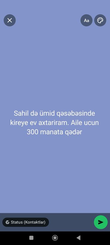 ağdaşda kirayə evlər: Axtarılır: kirayə ev Məkan: Bakı, Sahil qəsəbəsi və Ümid qəsəbəsi