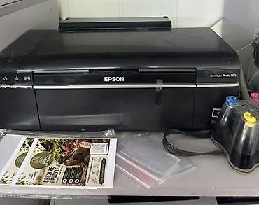 Струйный фотопринтер Epson Stylus Photo P50 с подключённой системой