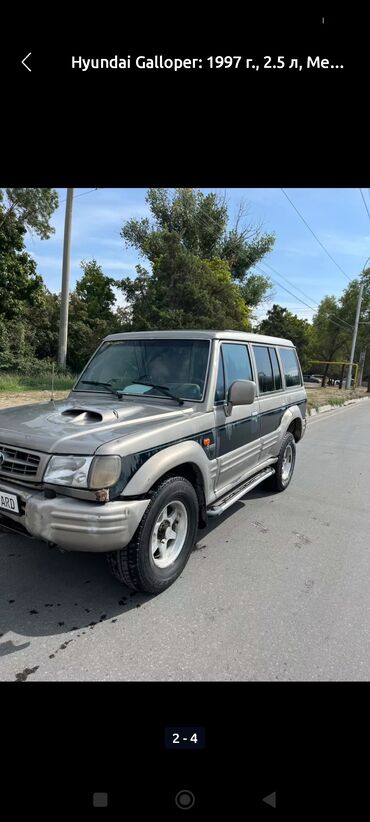 Hyundai: Hyundai Galloper: 1998 г., 2.5 л, Механика, Дизель, Внедорожник