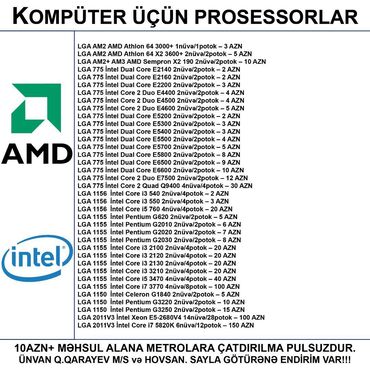 Foto və videokameralar: Prosessor Intel Core i5 Prosessorlar, İşlənmiş