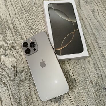 поко f6: IPhone 16 Pro Max, Жаңы, 1 ТБ, Natural Titanium, Куту