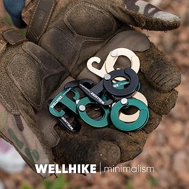 верёвка: Подвесная пряжка WELLHIKE Minimalism Компактный карабин‑крючок для — 3