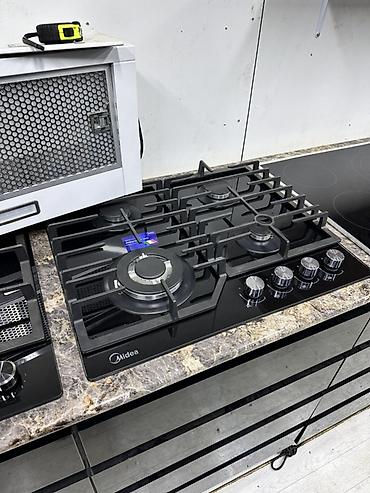 Встраиваемая газовая варочная панель Midea, 5 конфорок - Материал at lalafo.kg Встраиваемая газовая варочная панель Midea, 5 конфорок - Материал