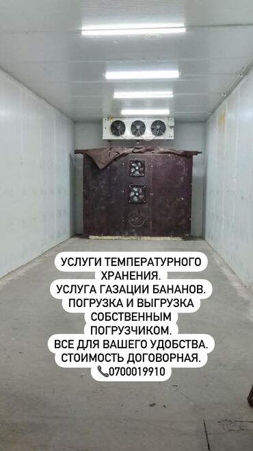 крафтер холодильник: Услуги температурного хранения. Услуга газации бананов. Погрузка и