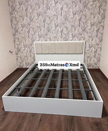 çarpayıların satışı: İkinəfərlik, Bazasız, Ödənişli matras, Siyirməsiz, MDF — 3