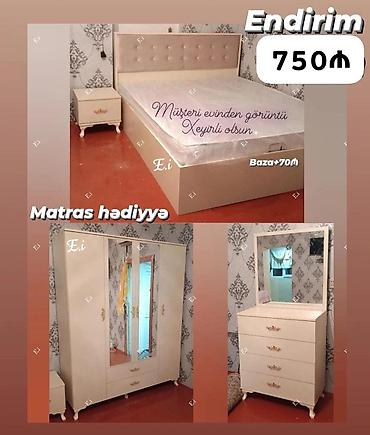 komod üçün döşəkcə: İkinəfərlik çarpayı, Komod, Yeni — 1