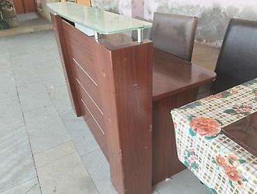 mebel materialı: İşlənmiş, Resepşn, Dördbucaq masa — 2