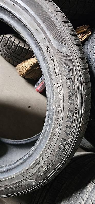 24545 r17 зима: Шины 245 / 45 / R 17, Лето, Б/у, 1 шт, Легковые, Корея — 3