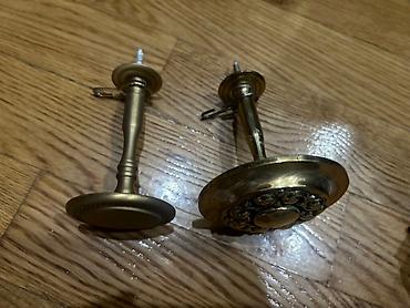 Другой декор и предметы интерьера: 6шт бронзовых настенных держателей для штор (крючки-распошники) из — 2