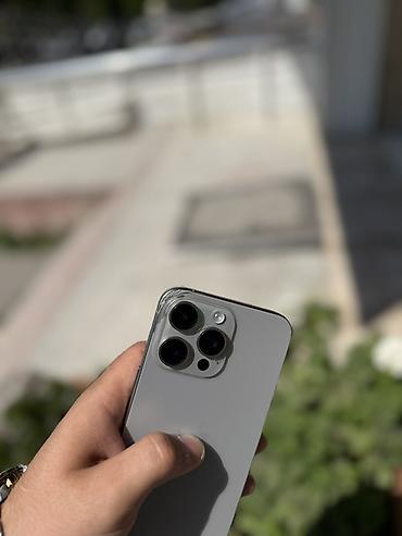 15 pro max dubay: IPhone 15 Pro Max, 256 GB, Gümüşü, Sənədlərlə, Face ID, Simsiz şarj — 1