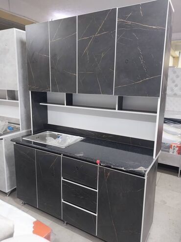 Кухонные гарнитуры: Кухонный гарнитур, Новый, цвет - Черный, ДСП, Бесплатная доставка at lalafo.kg — 13 Кухонные гарнитуры: Кухонный гарнитур, Новый, цвет - Черный, ДСП, Бесплатная доставка — 13