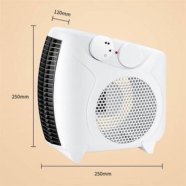 Другие аксессуары для компьютеров и ноутбуков: Тепловентилятор - комнатный электрический нагреватель, портативный — 3