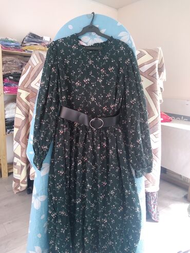вязаное платье с поясом: Вечернее платье, С рукавами