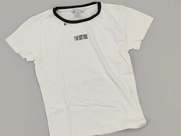 bonprix sukienki letnie białe: T-shirt, Primark, 11 years, 140-146 cm, condition - Good