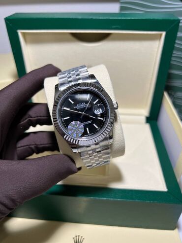 часы наручные мужские с автоподзаводом: Rolex DateJust ️Люкс качество ️Диаметр 41 мм ️Японский механизм