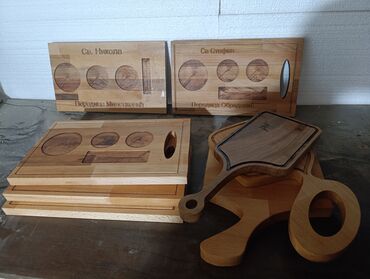 Tacne: 2u1 slavska daska za žito i daska za sečenje - Materijal: pun drvni na lalafo.rs — 5 Tacne: 2u1 slavska daska za žito i daska za sečenje - Materijal: pun drvni — 5