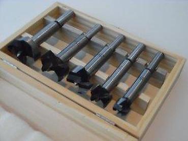 Burgije: Set Forstner burgija – 5 kom u drvenoj kutiji - Tip: Forstner burgije — 5