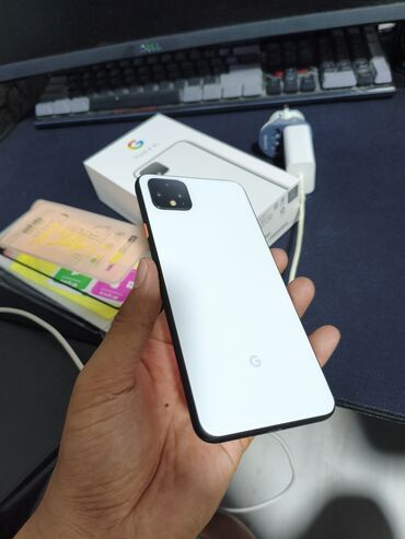 купить ноутбук бу игровой: Google Pixel 4 XL, Б/у, 64 ГБ, цвет - Белый, 1 SIM, eSIM