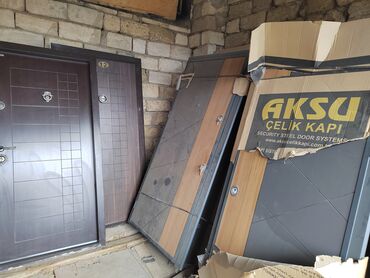 Giriş qapıları: Məhsul: dəmir/çelik giriş qapıları Təsvir: - Aksu Çelik Kapı markalı — 1