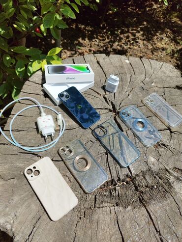 чехол для телефона fly cirrus 13: IPhone 14, 128 ГБ, Синий, Отпечаток пальца, Face ID