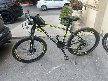 Formula MTB velosiped.YENİ - Çərçivə: yüngül alaşımlı, qara-neon sarı